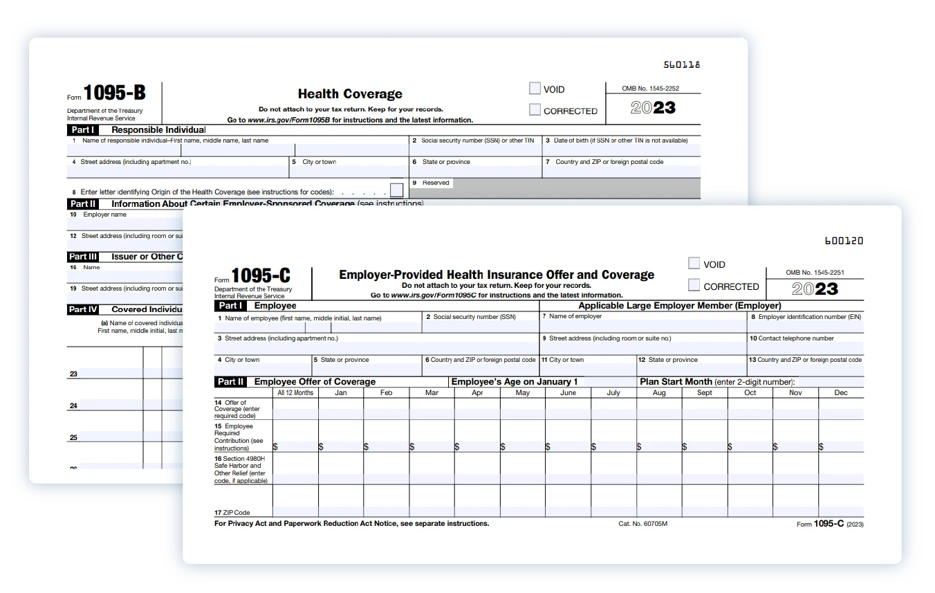 2023 IRS Form 1095-C and Form 1095-b
