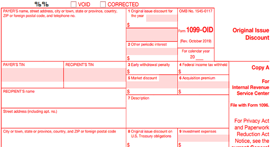 What is Form 1099-OID