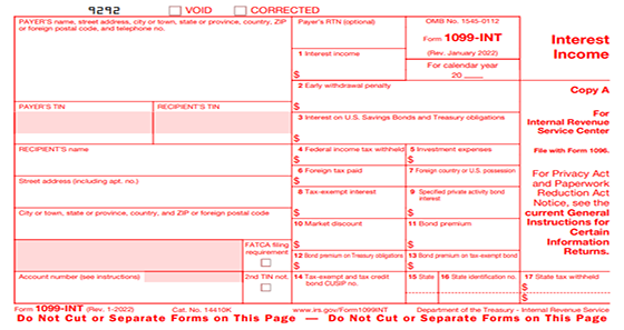 What is form 1099-INT? 