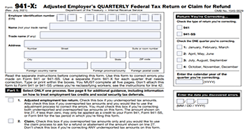 Form 941-x