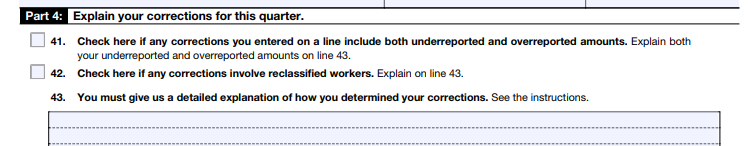 Form 941-X Part 4