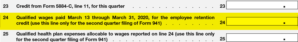  IRS Form 941 Line 24