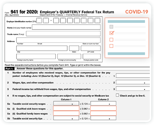 New Form 941 for 2020