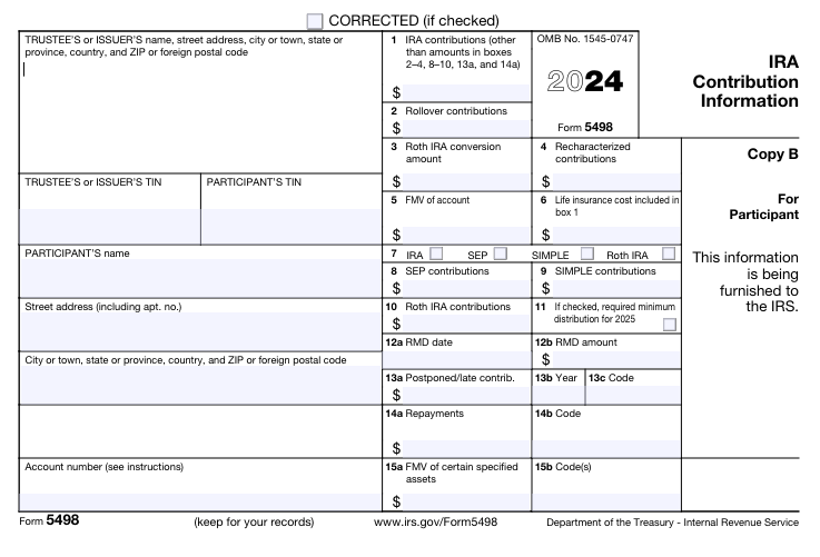  IRS Form 5498 2021