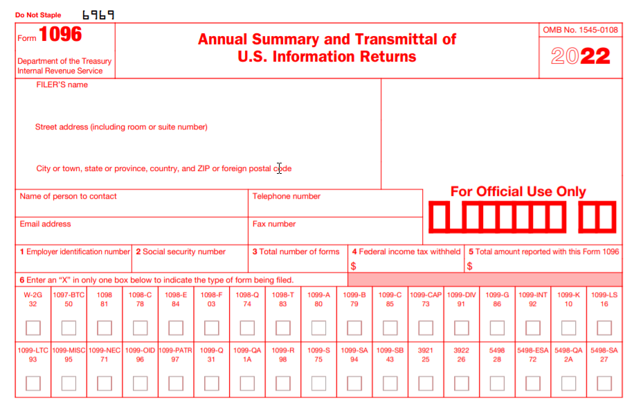 Form 1096