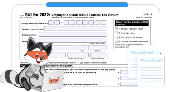 IRS Form 941 for Q3 2021