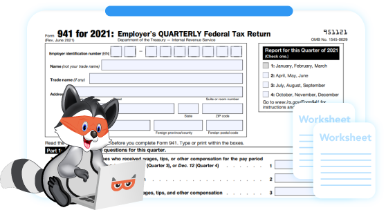 IRS Form 941 for Q3 2021