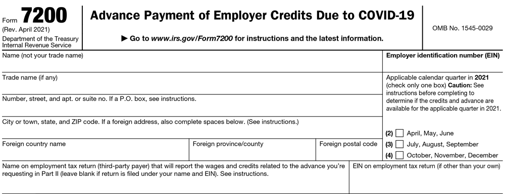 Form 7200 for 2021