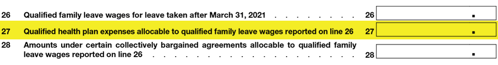 Line 27 - Form 941 Q2 2021