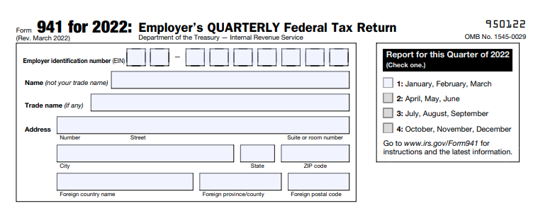 2022 941 Schedule B Irs Form 941 Instructions For 2022 | How To Fill Out Quarterly 941
