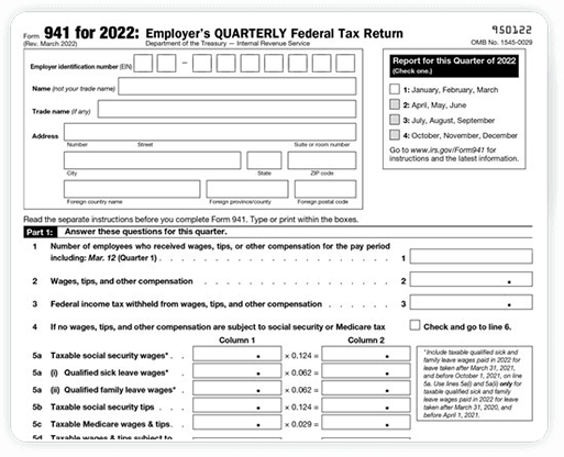 New Form 941 for 2021