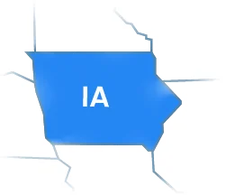 Iowa map