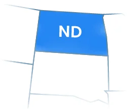 North Dakota map