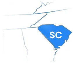 South Carolina map