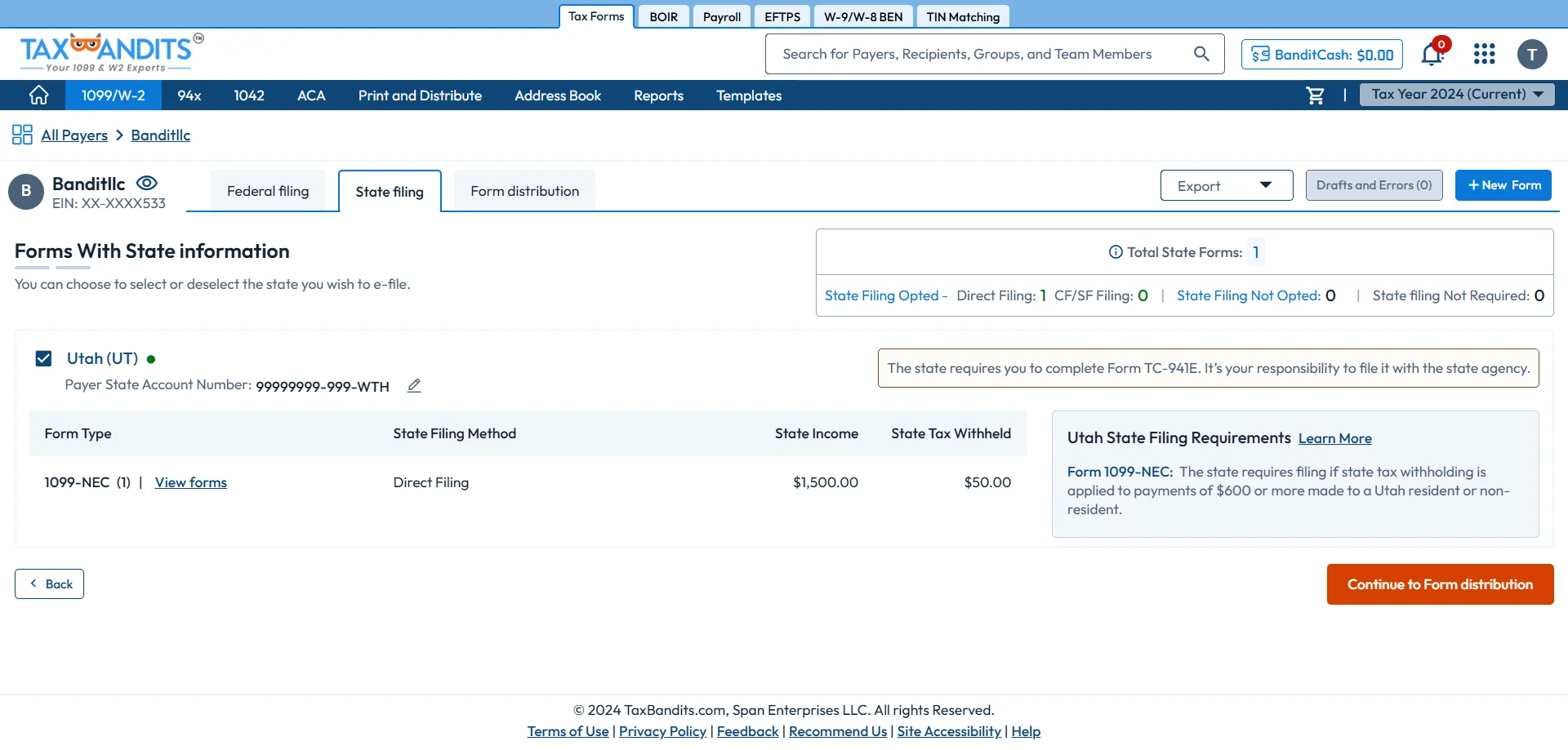 Select Form 1099
