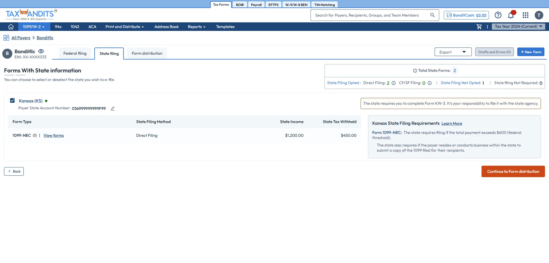 Select Form 1099
