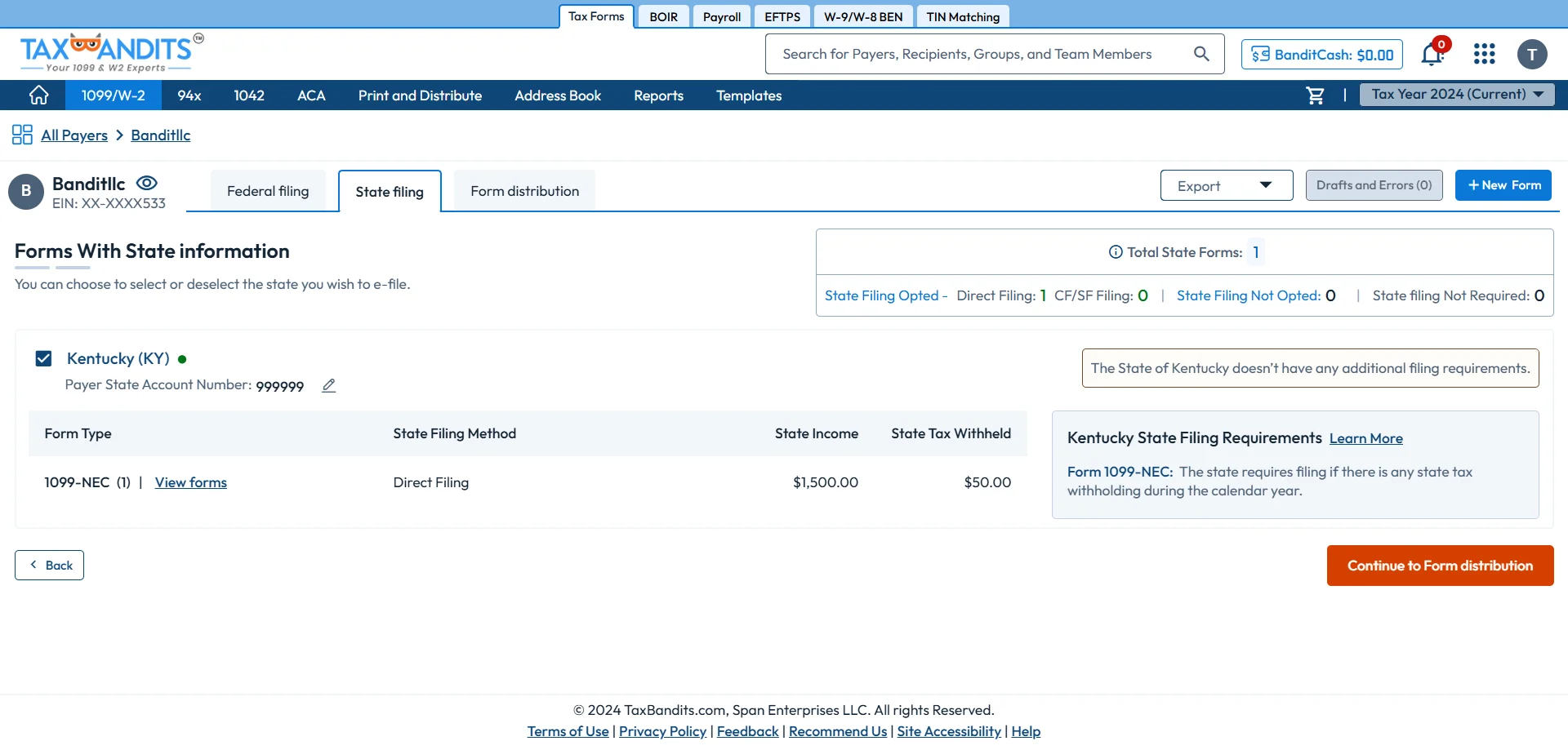 Select Form 1099