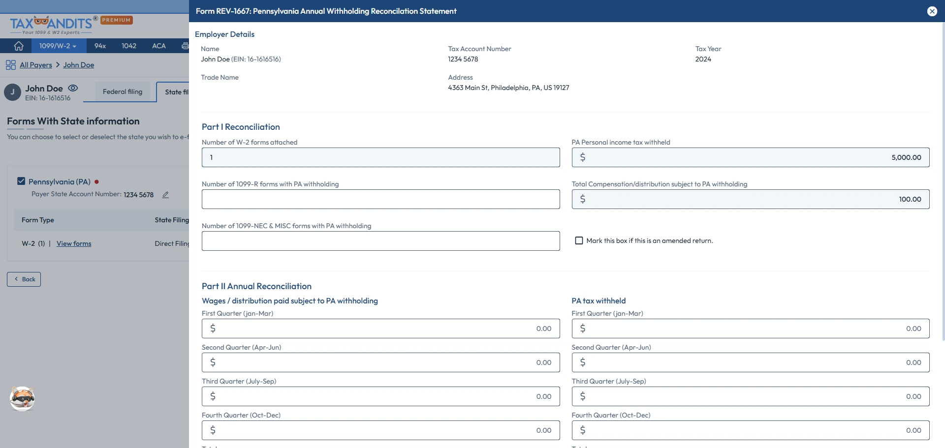 Select Form 1099