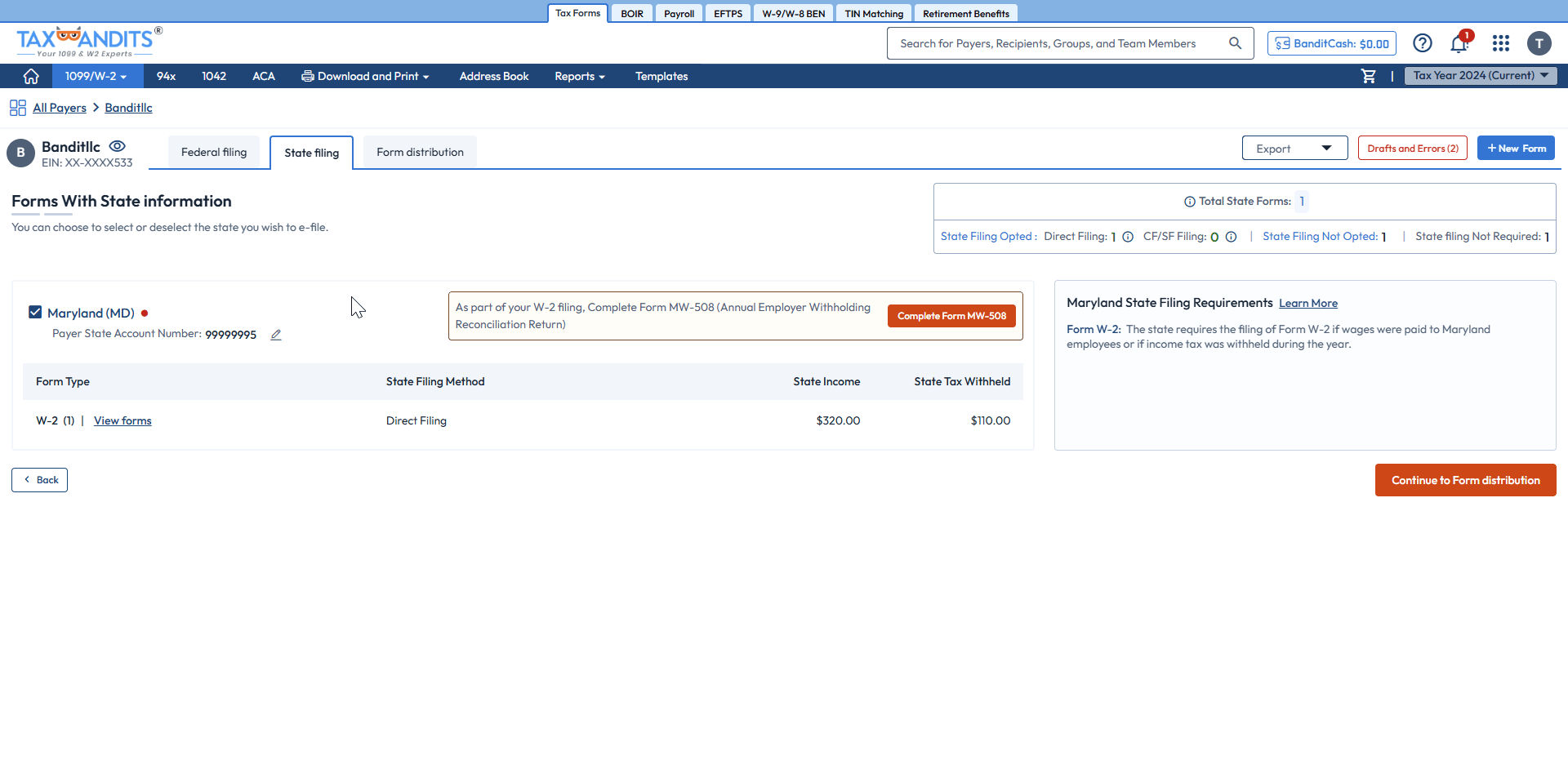 Review State Filing Information