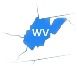 West Virginia map