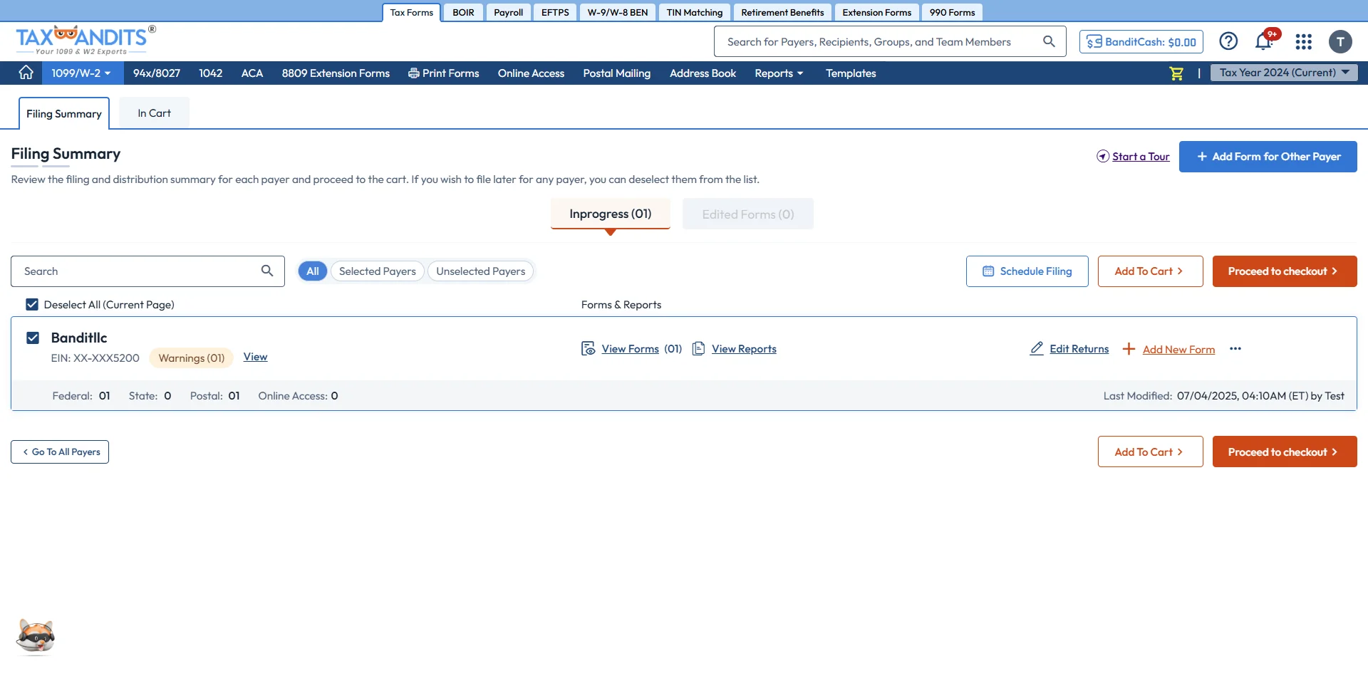 Distribute Form 1099-NEC to Recipients