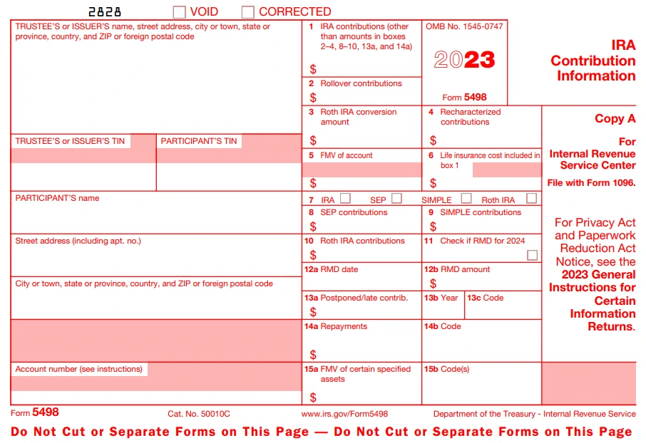 2022 IRS Form 5498