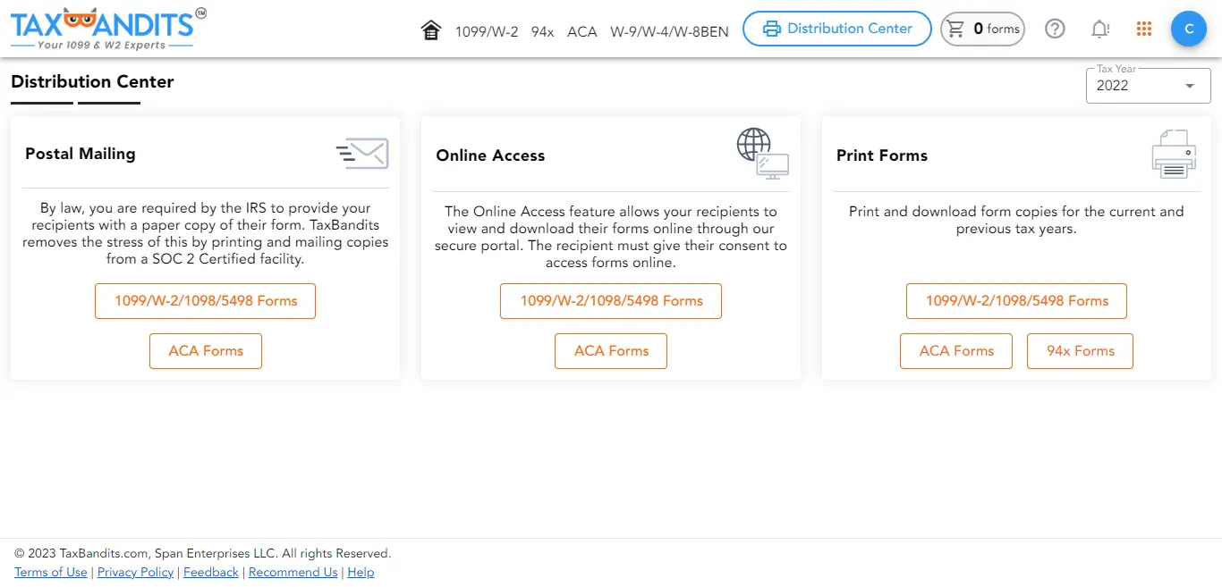 Employee Copy (Postal Mailing / Online Access)