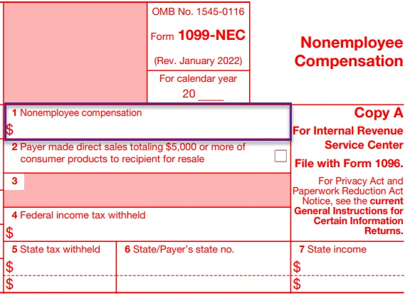 Form Nec Box 1