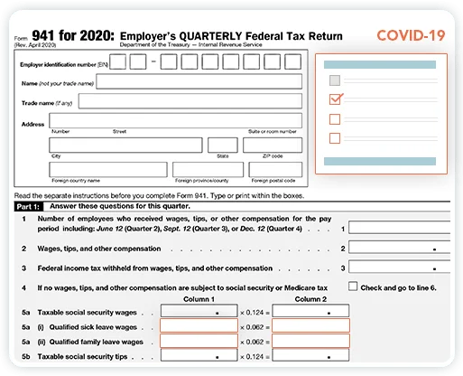 New Form 941 for 2020