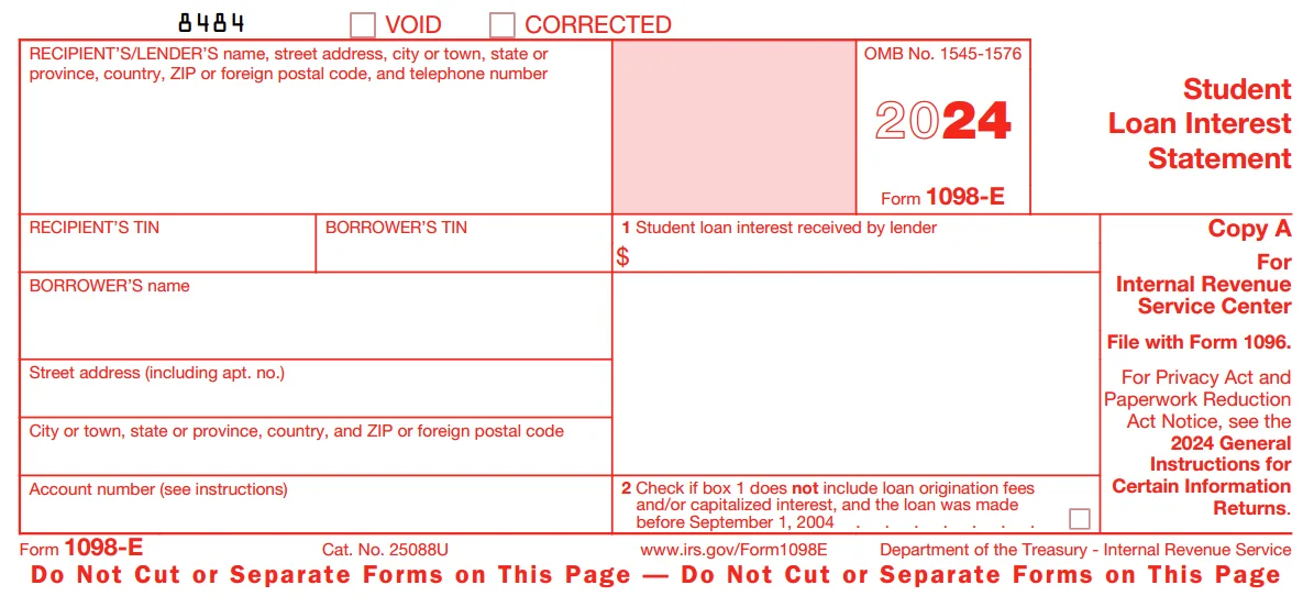 IRS Form 1098-E