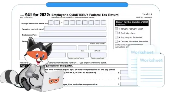 IRS Form 941 for Q3 2021