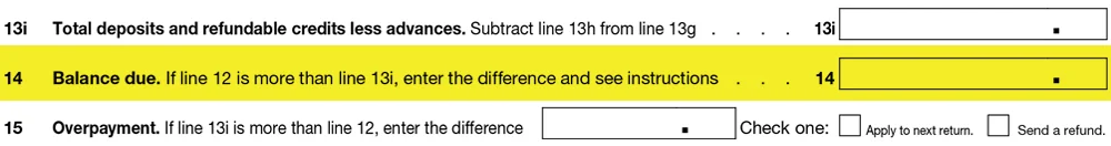 Line 14 - Form 941 Q2 2021