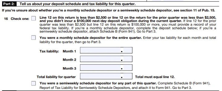 Form 941 Instructions for Part 2