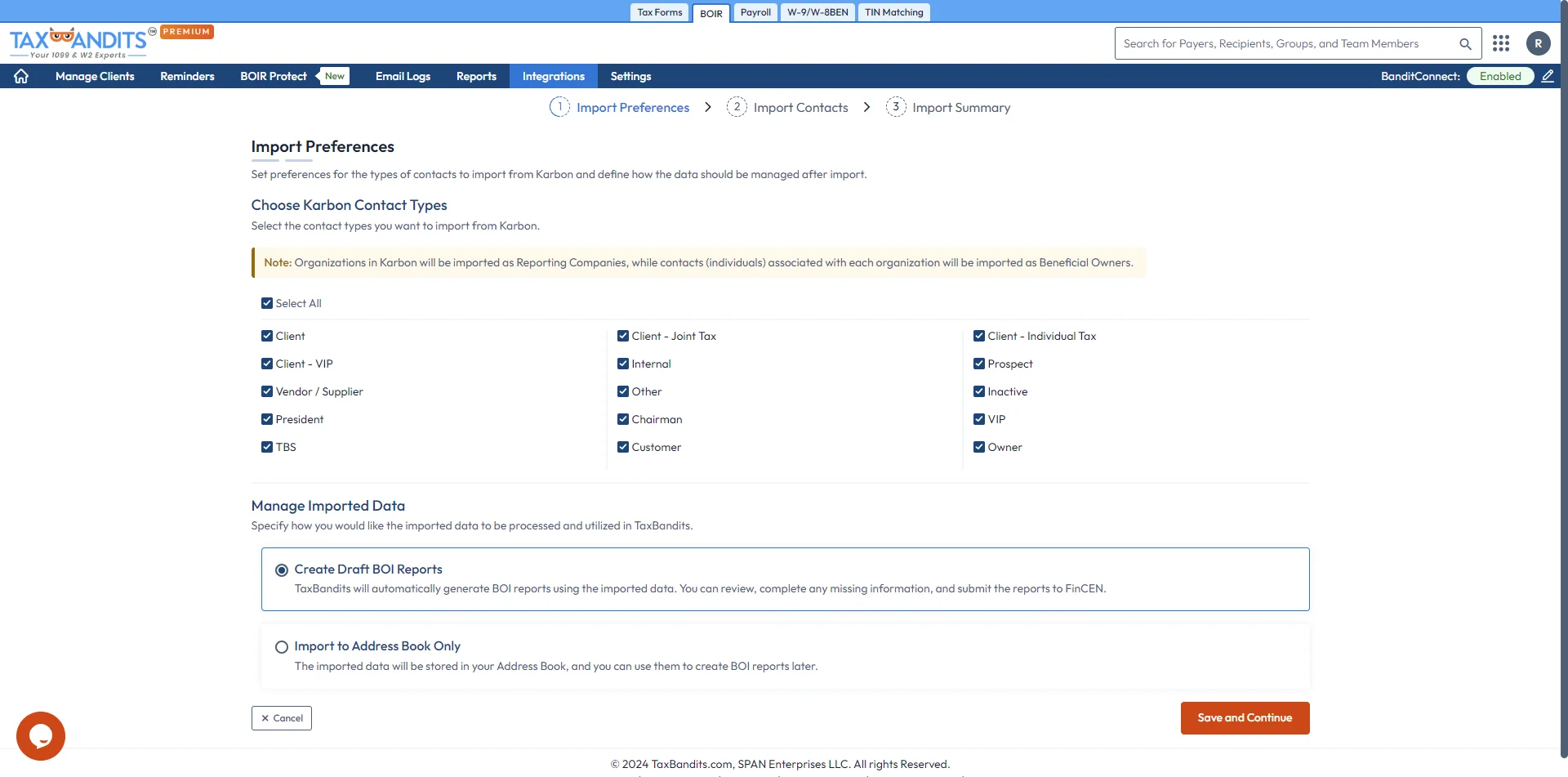 Select State Filing (If Required)
