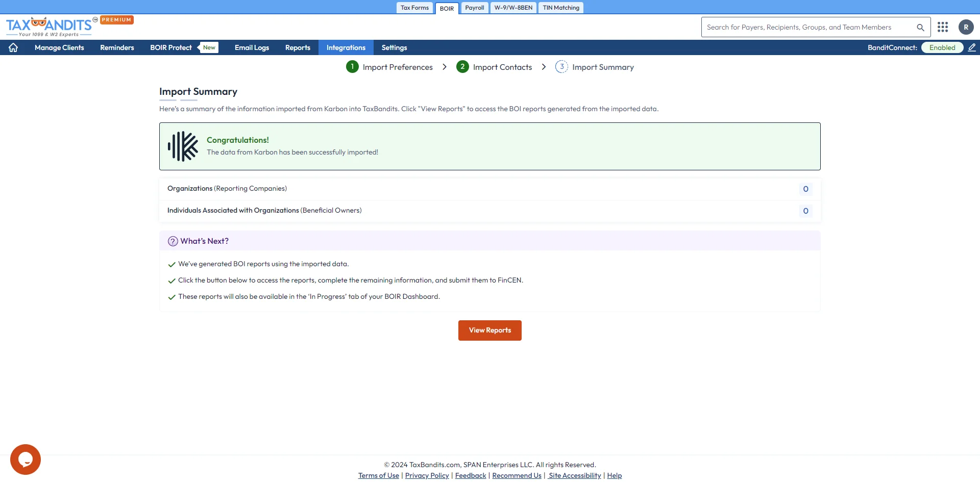 Review and Transmit