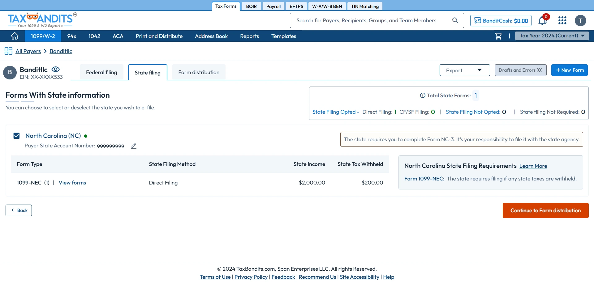 Review State Filing Information