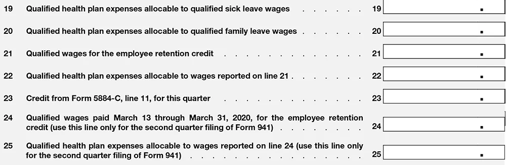 Form 941 for 2020