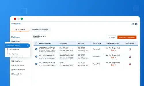 Streamlined signature process