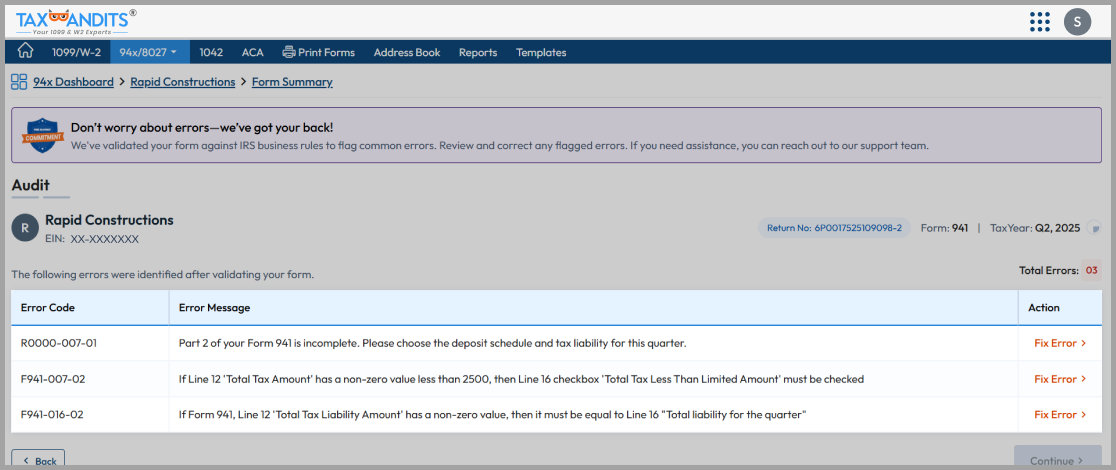 Catch Errors Before You File