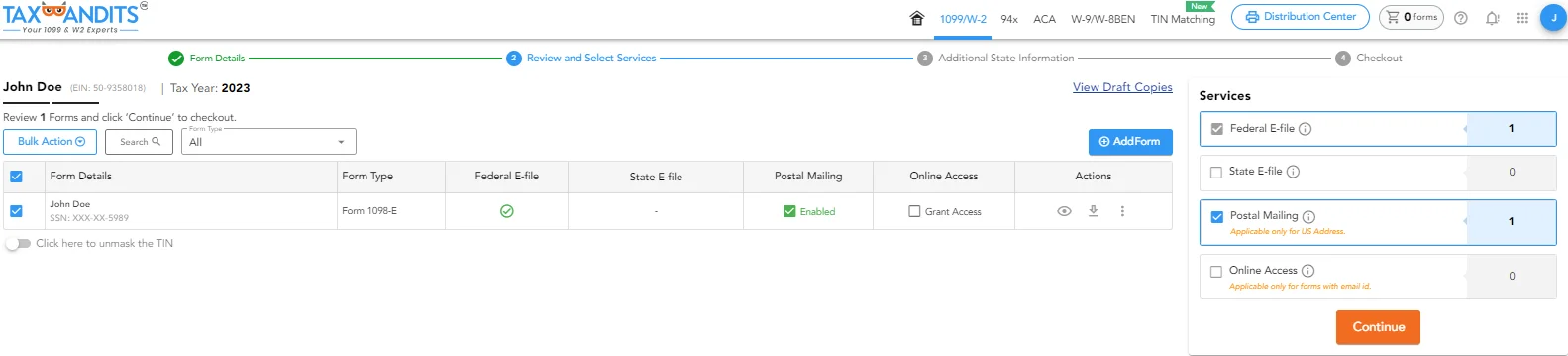 Review your Form 1099-DIV / 1096