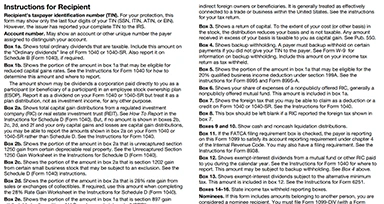 Form 1099-DIV Instructions