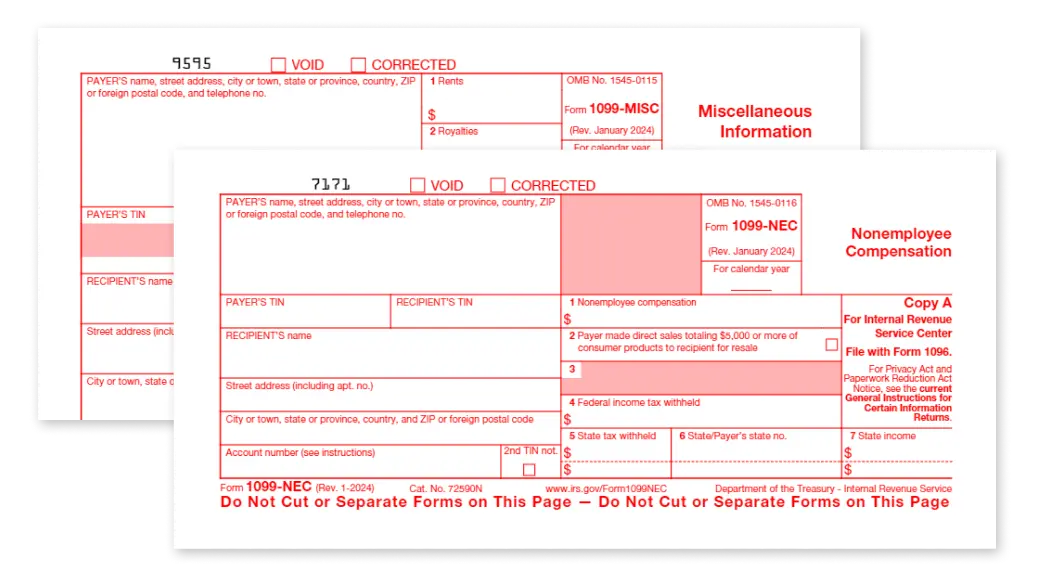 IRS Form 1099-NEC vs Form 1099-MISC