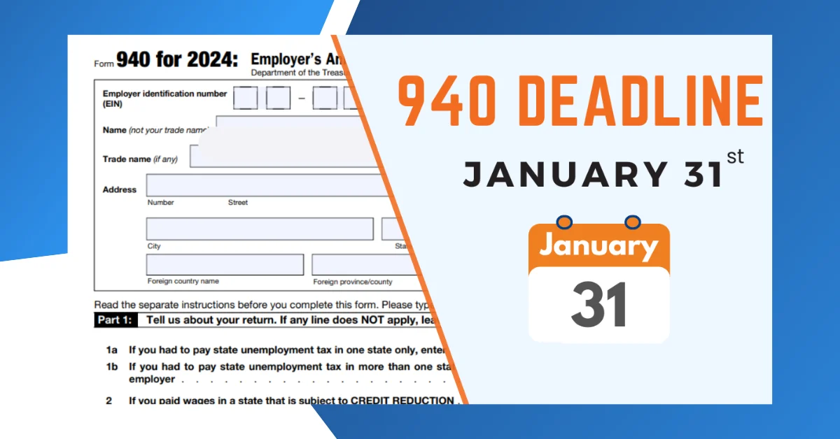 Form 940 Due Date