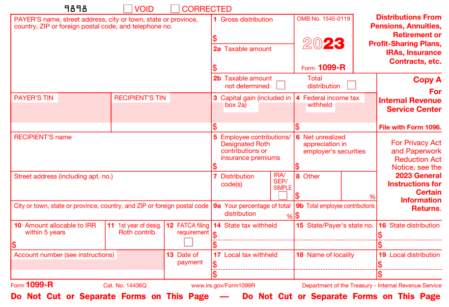 2023 IRS Form 1099-R