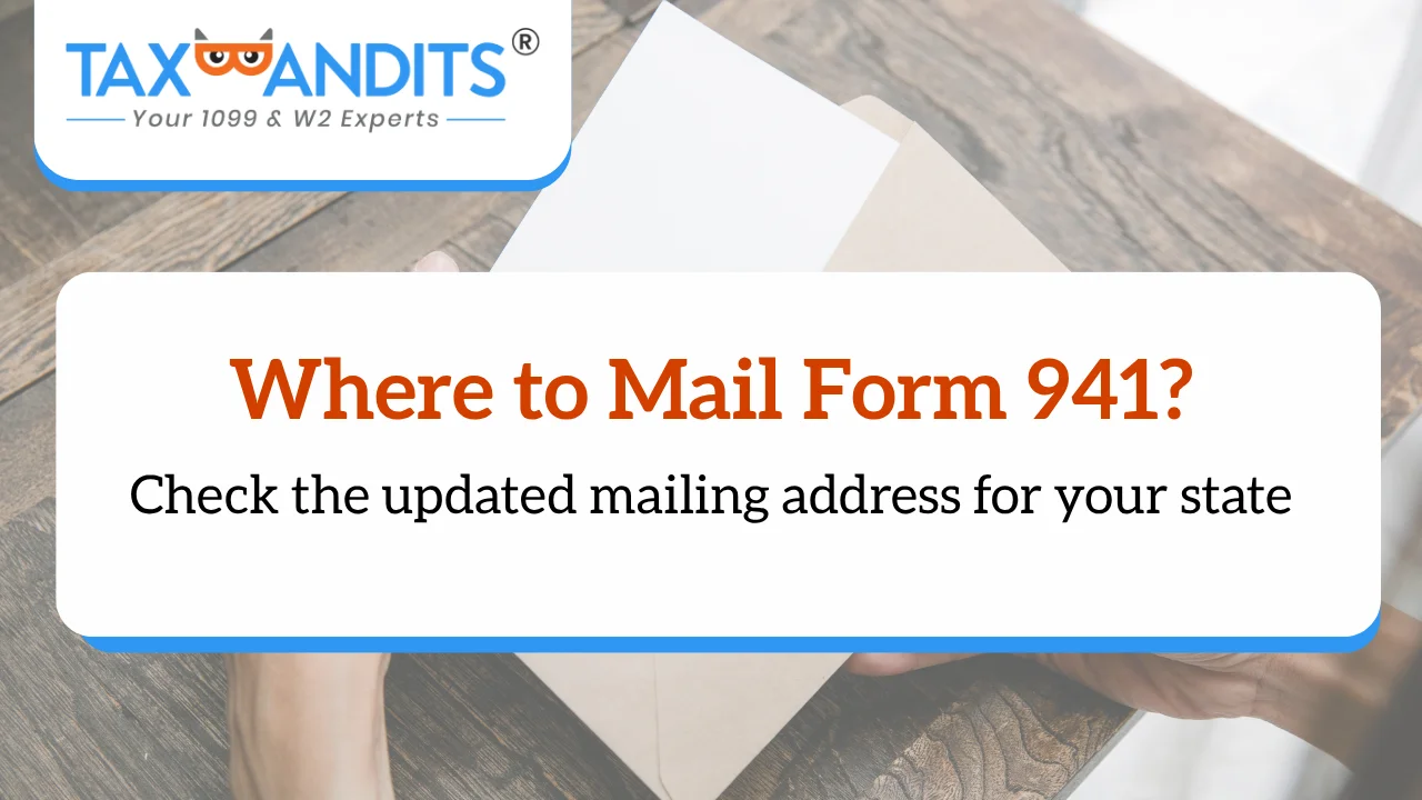  Form 941 Mailing Address