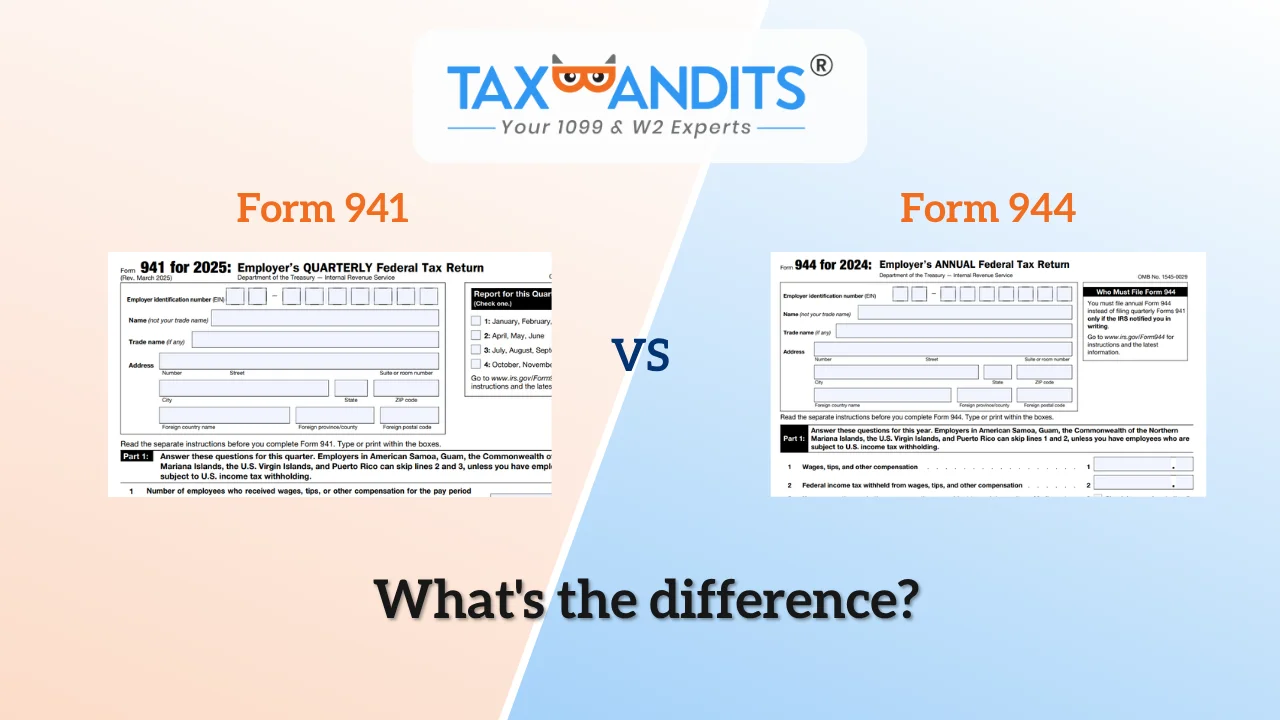 Form 941 vs 944