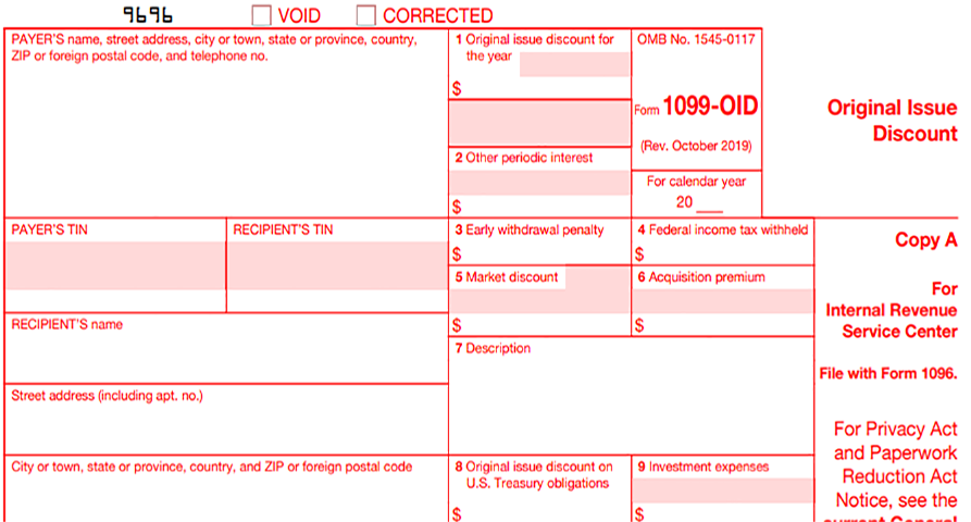 IRS Form 1099-OID for 2023