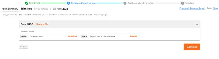 Review your Form 1099-DIV / 1096