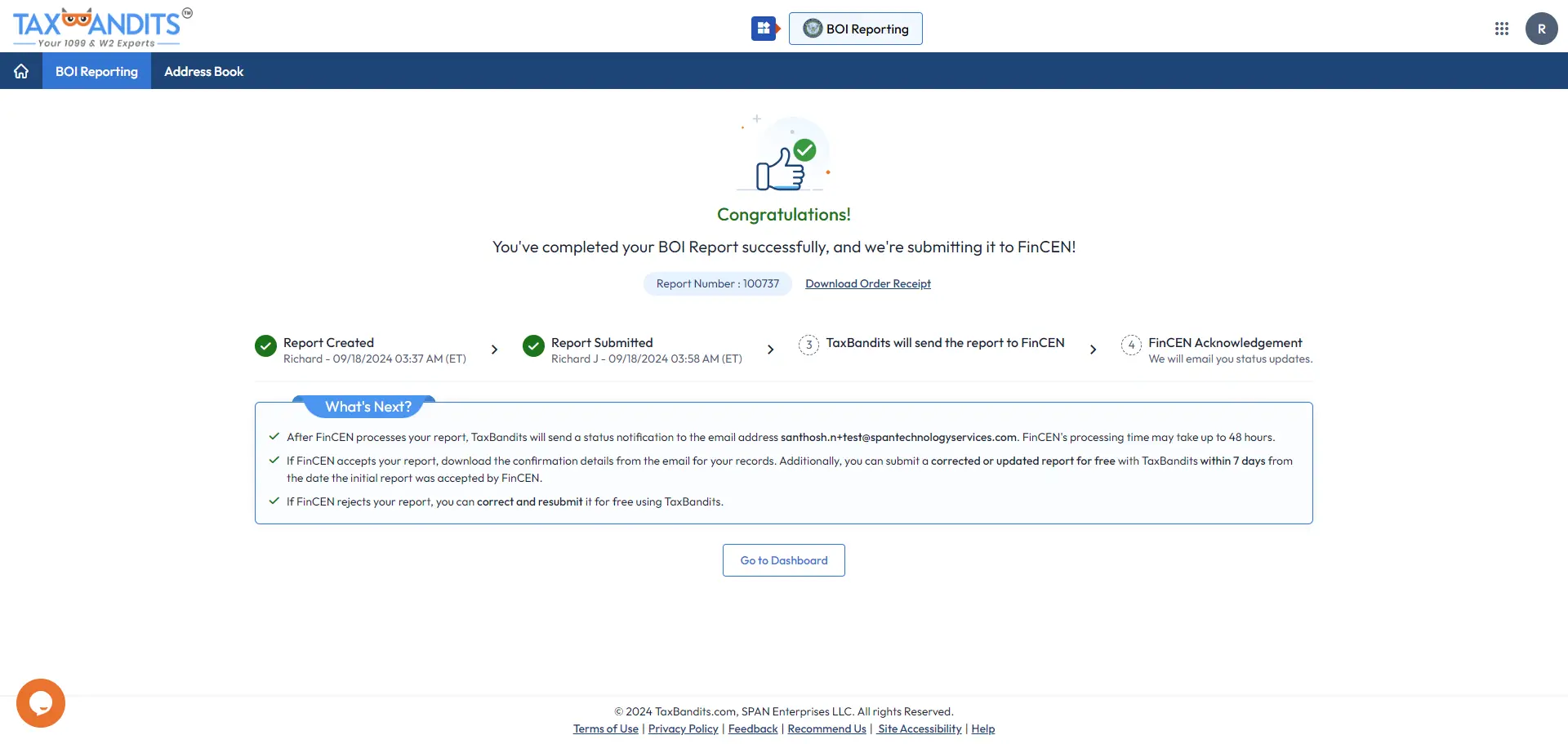 File Beneficial Ownership Information Report (BOIR) Online
