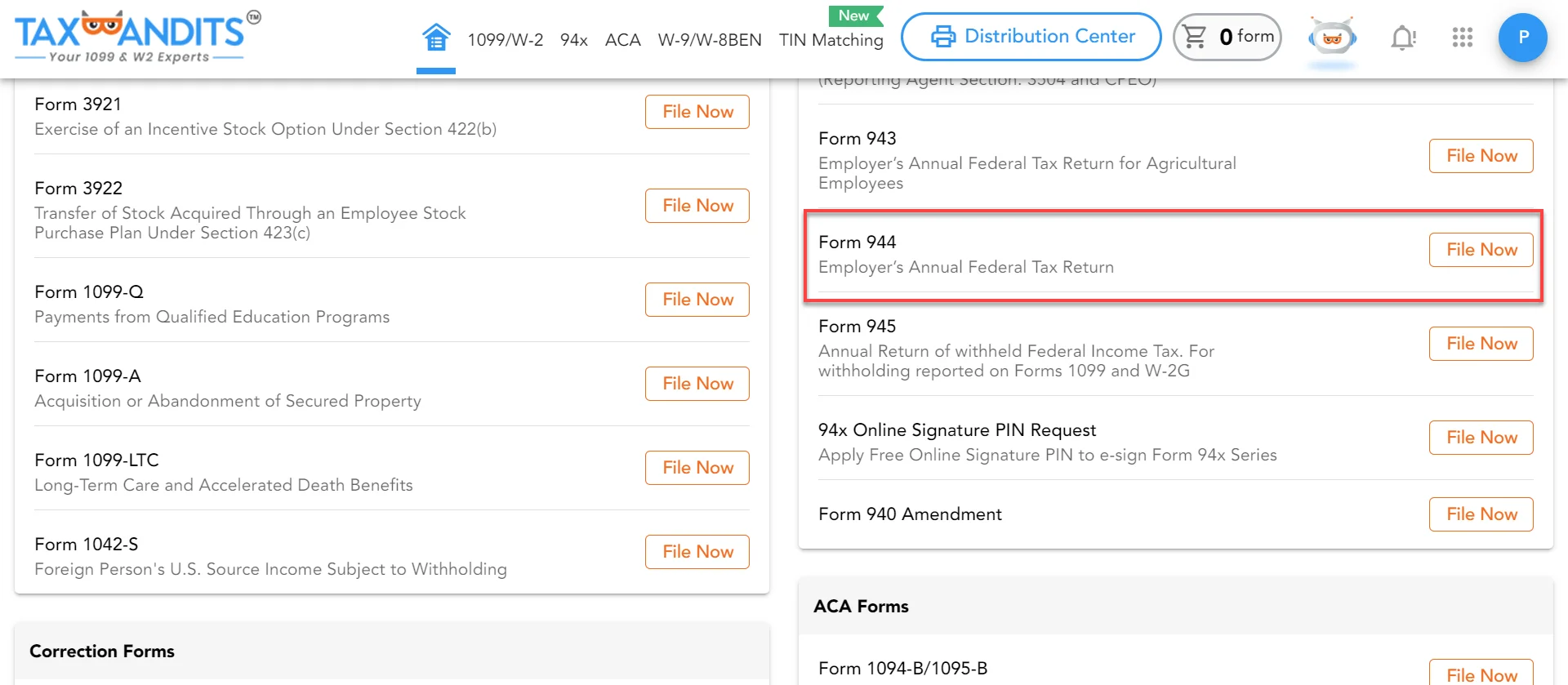 File 944 Online EFile Form 944 for 2023 & 2022